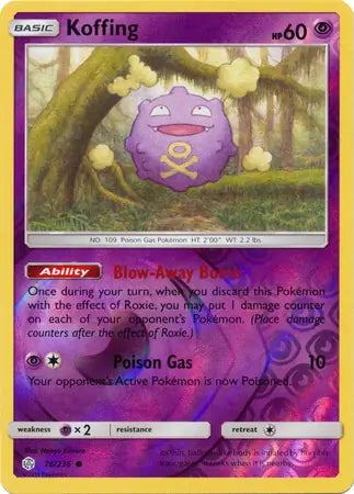 Cosmic Eclipse Koffing #76/236 reverse holo